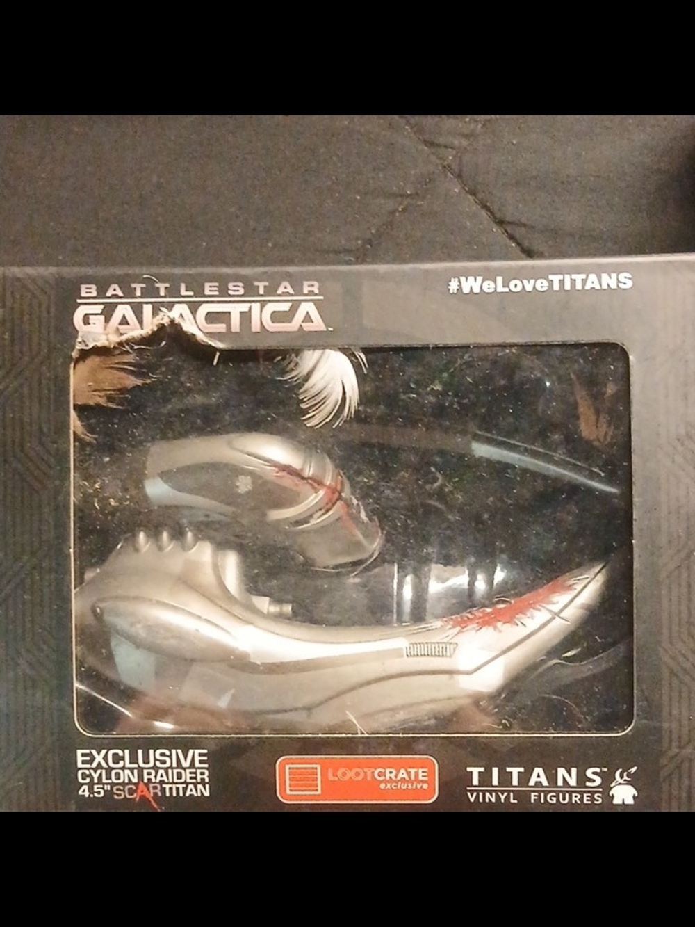 Titan Battlestar Galactica Collectible Box Art - Black and Silver Accents